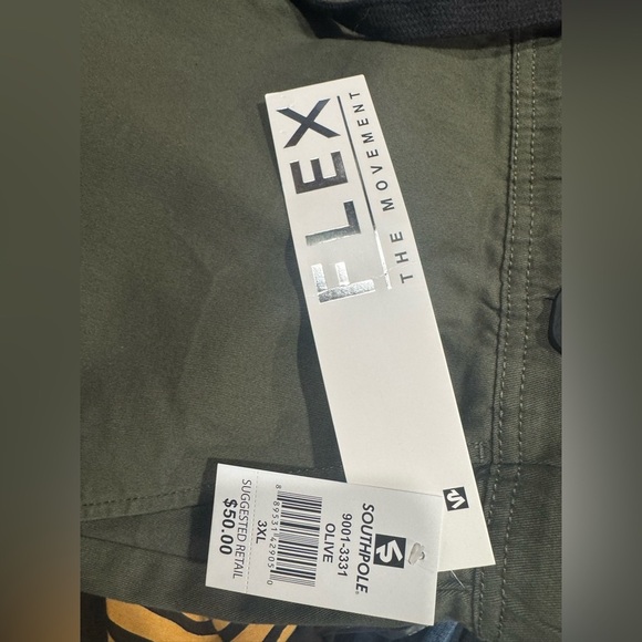 South Pole Olive Joggers with Navy Drawstring - Picture 4 of 6